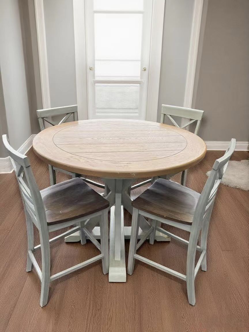 Counter Height Dining Table with 4 chairs