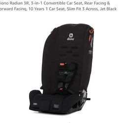 1 Car Seat, Slim Fit 3 Across, Jet Black