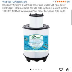 HANXER SR500 Pool Filter Cartridge Set