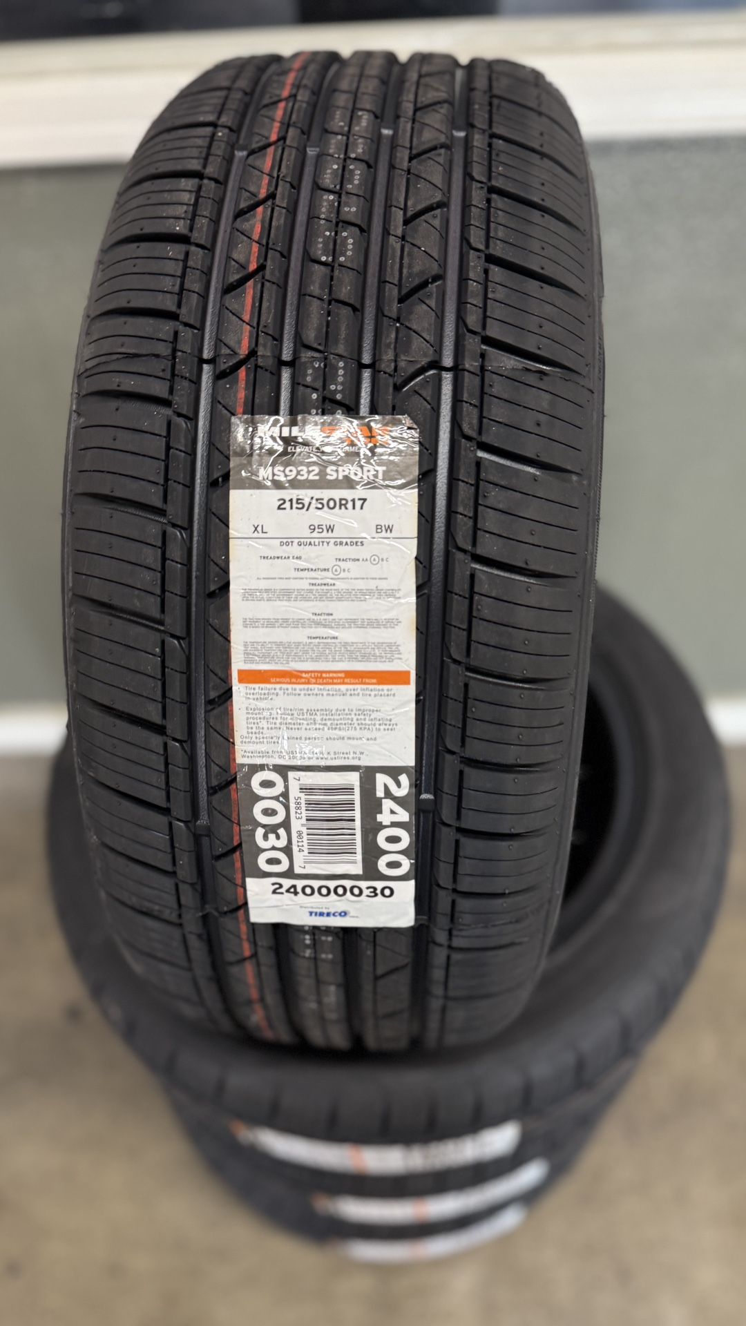 215/50/17 (Milestar Made By Michelin)