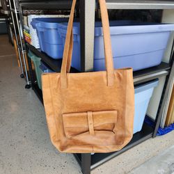 Light brown leather purse