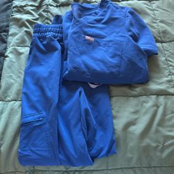 Royal Blue Figs One Pocket Short And Uman High Waisted Joggers