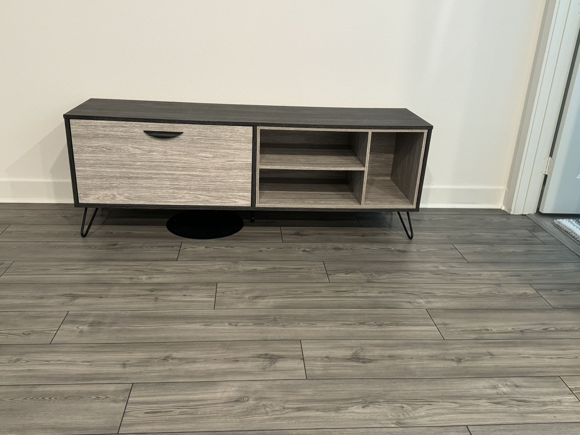 Media stand with storage
