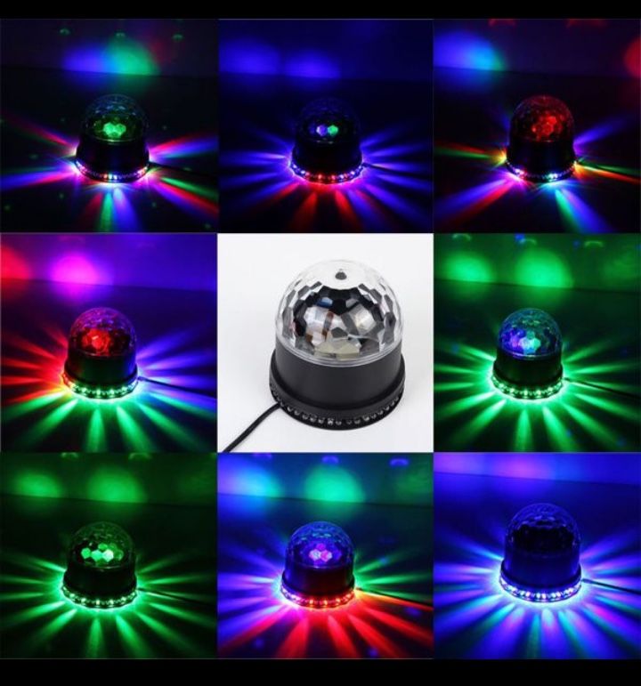 Dj light LED MAGIC BALL, Light Effect and Voice Activated DISCO , party,