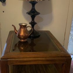 End Or Side Table With Glass top
