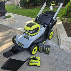 40V HP Brushless 21 in. Cordless Battery Walk Behind Multi-Blade Self-Propelled Mower - (2) 6.0 Ah Batteries & Charger