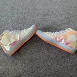 Converse High Tops - Hi Vis Iridescent - Men's 12 - Chuck Taylor