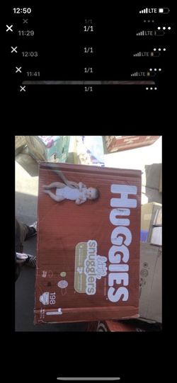 Huggies little snugglers size 1 , 198 count