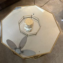 Gold Coffee Table With Mirror 