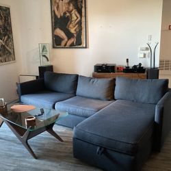 West Elm Harris Sleeper Couch With Chaise 109”