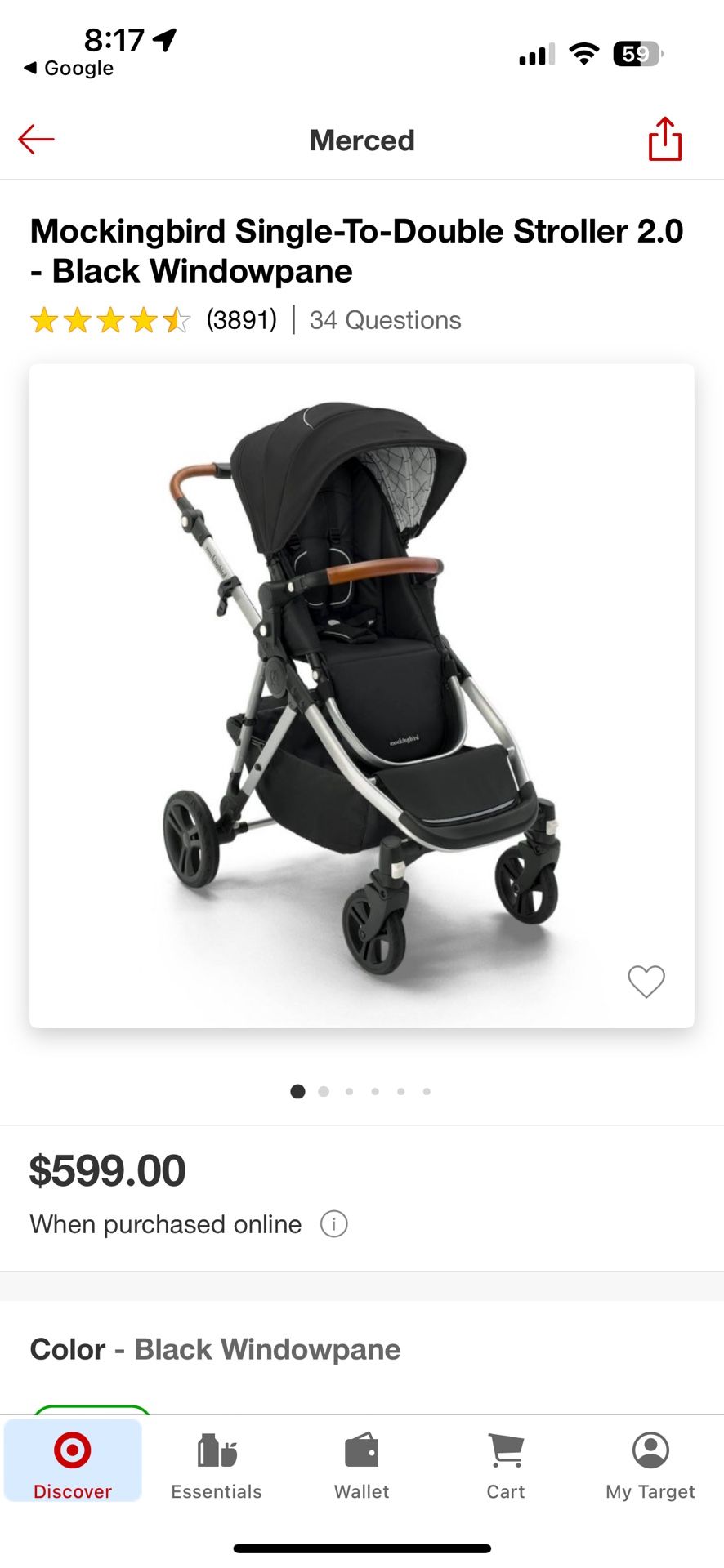Mockingbird Single-to-Double Stroller 2.0