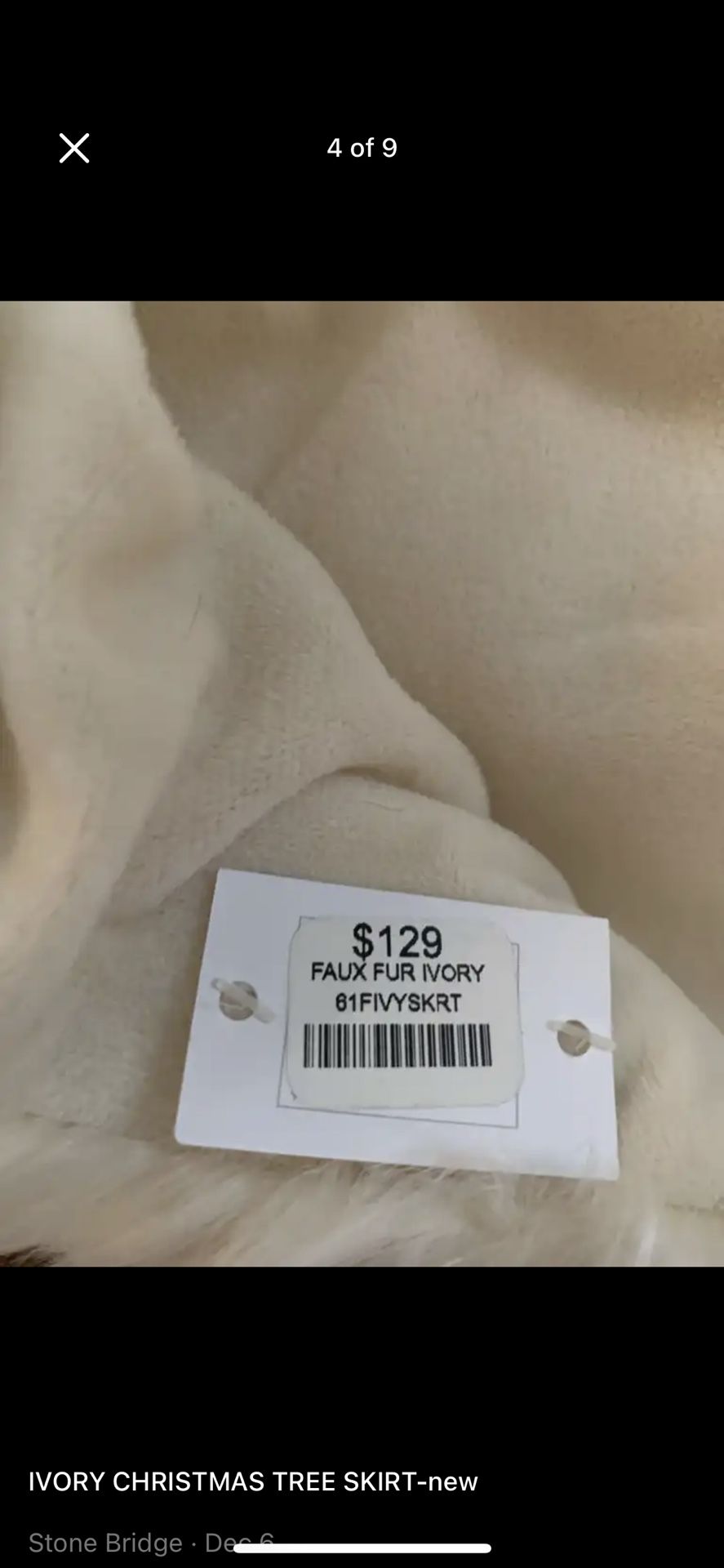 Ivory Faux Tree Shirt