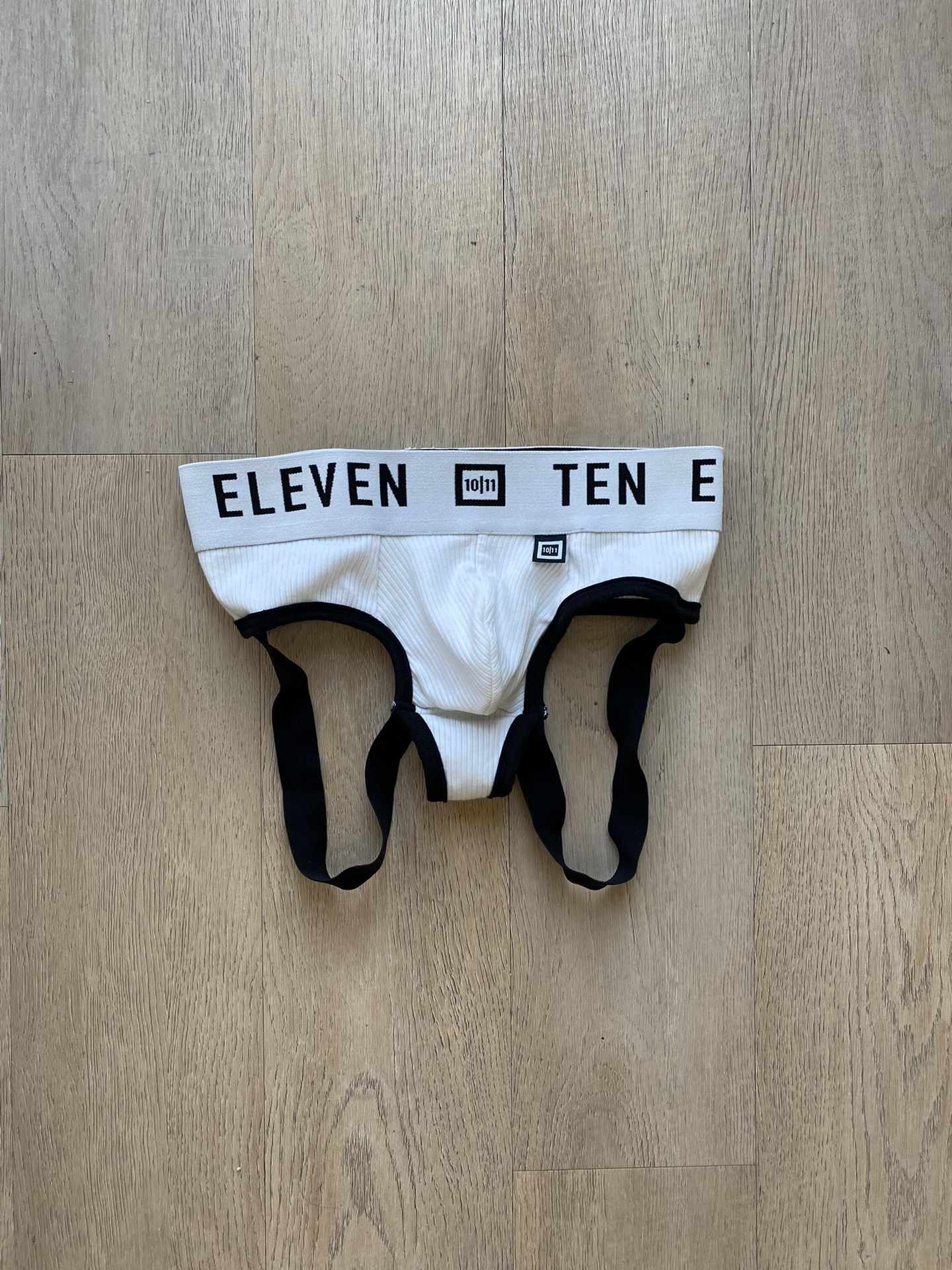 Men’s White and Black Jock Strap Underwear from Ten Eleven (Gay LGBTQ brand)