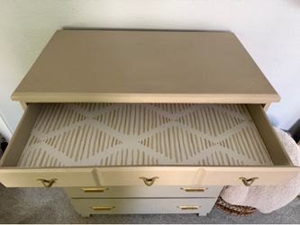 Beige 5-Drawer Dresser