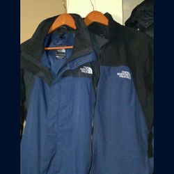 North Face Jacket $275 Blue/Black Mens XL or Steep Tech Jacket Womens Lrg 