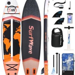 Inflatable Stand Up Paddle Board 11'x34x6 With Accessories