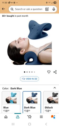 RESTCLOUD Neck and Shoulder Relaxer, Cervical Traction Device for TMJ Pain Relief and Cervical Spine Alignment, Chiropractic Pillow, Neck Stretcher (D