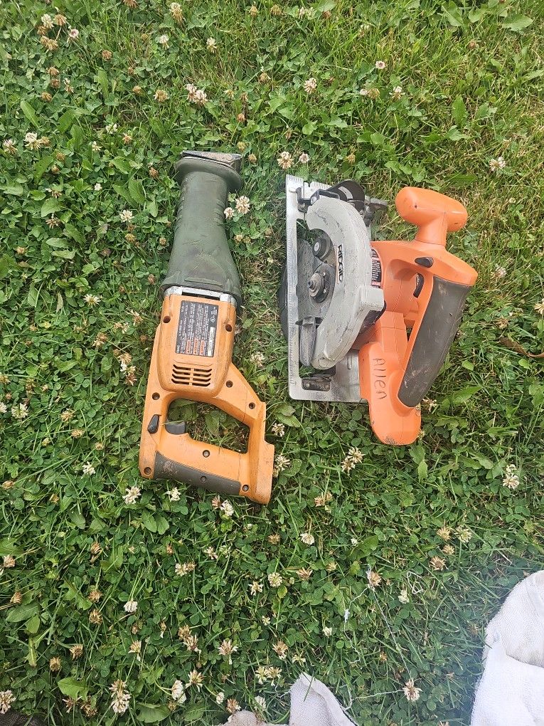 Rigid Tools Sawzall And Circular Saw