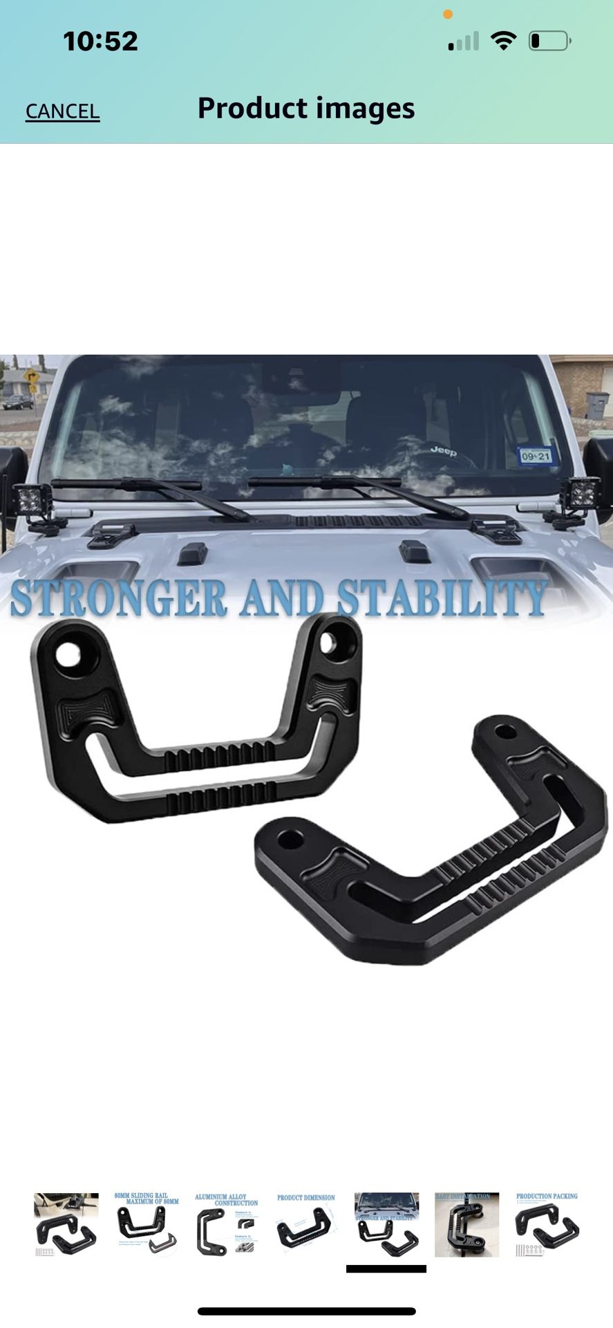 KANGIKX Wrangler JL Light Bar Mount JL/JLU Light Mounting Brackets