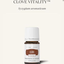 (2) clove vitality 5 mL Young Living Essential Oils