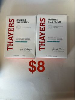 Thayers Invisible S.O.S Patch – 2 Pack