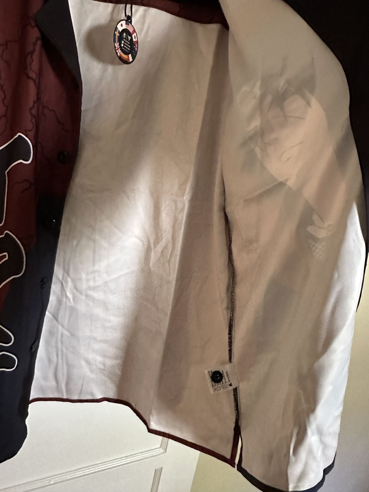 Hypland Anime Naruto Button Down Collared Shirt Large