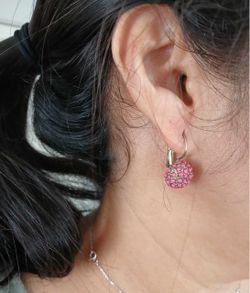 NEW  "pom-pom" ball earrings