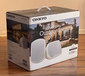 Onkyo D-P301 Indoor / Outdoor Speakers (White) - NIB