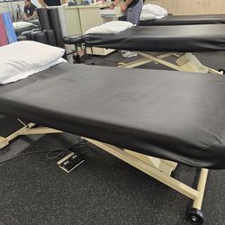 Massage table, Oakworks hi/low table with fold up section