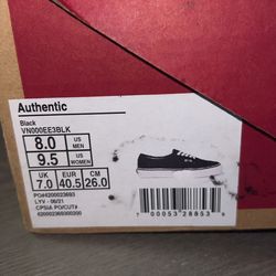 Vans Size 8 Men and 9.5 in Women