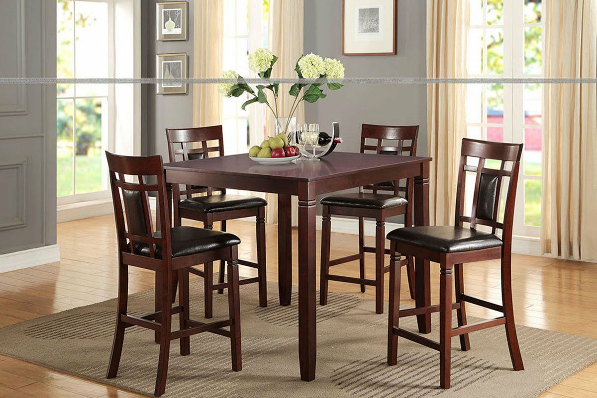 5 PIECE COUNTER HEIGHT DINING TABLE SET