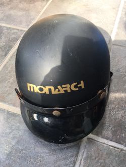 Monarch Harley style motorcycle helmet/DOT