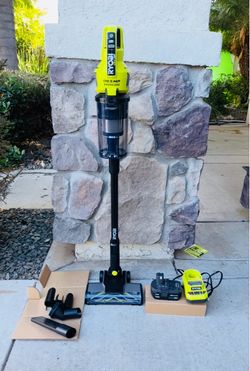 RYOBI ONE+ HP 18V Cordless Pet Stick Vacuum Cleaner Kit with 4.0 Ah Battery and Charger New