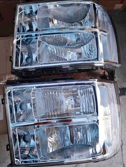 07-13 GMC Sierra Headlights Faros Calaveras Micas Luces Lamps