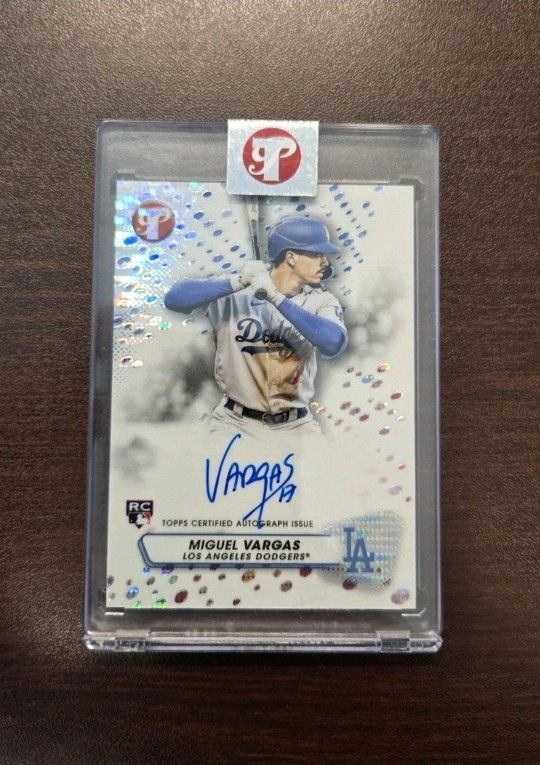 2023 Topps Pristine Dodgers Miguel Vargas Refractor Rookie Auto Card #/99 π₯π₯π₯