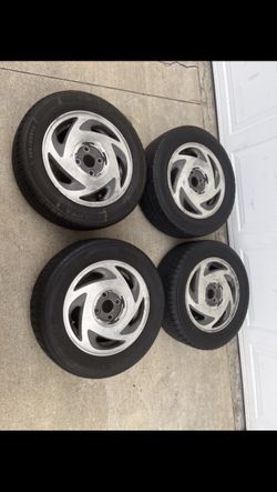 4 — 195/60r14 4x100 4x3.94 Stock Honda Civic Fit Toyota Corolla Scion Xa Xb Ia Echo Miata Wheels Rims Tires
