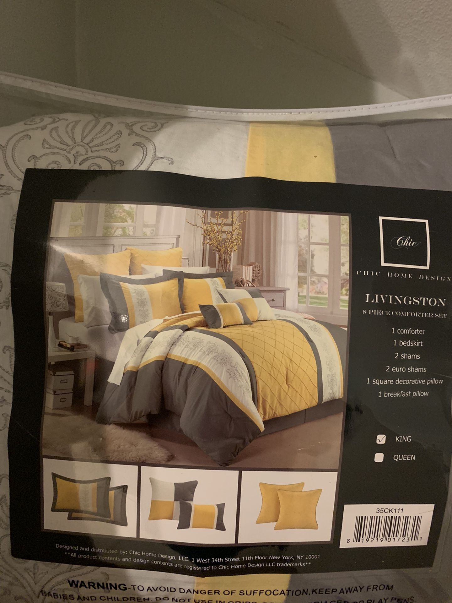 8 Piece King Comforter Set 