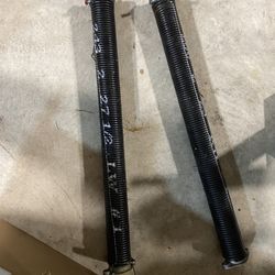 Garage Door Torsion Springs (Pair – .243 RH & .250 LH, 2” x 27.75”) – $100 for Both