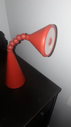 Red desk light