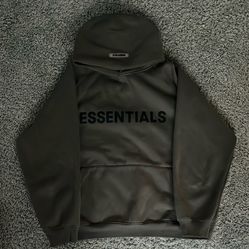brown essentials hoodie