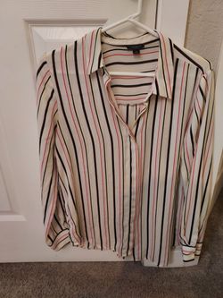 Anne Taylor Strip Blouse