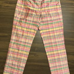 Lauren Ralph Lauren Pants Trousers Women’s Size 10 Cropped Silk Striped Colorful