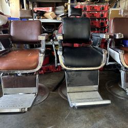 3 Belmont Barber Chairs 