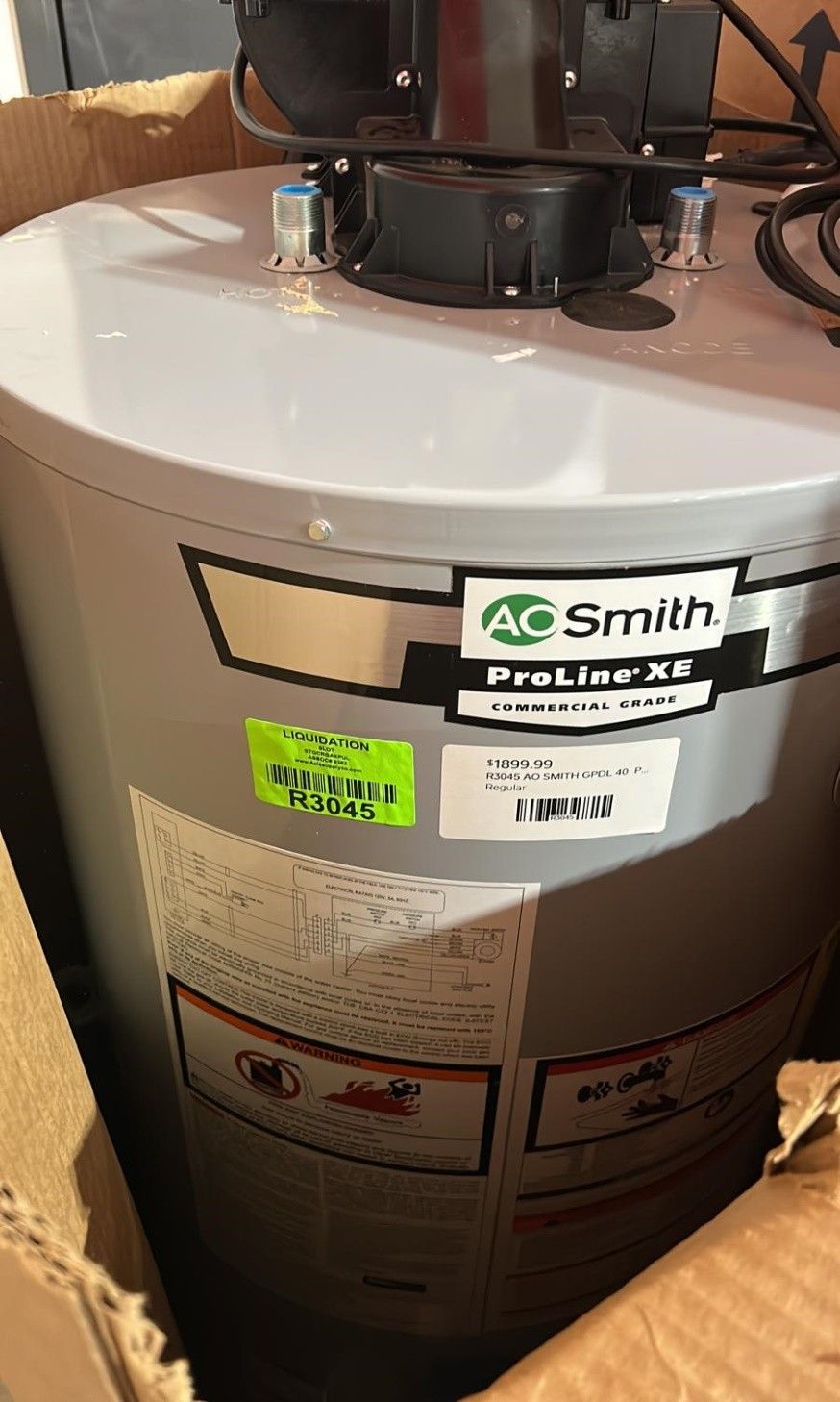 AO SMITH GPDL 40  ProMax 40 Gallon 40000 BTU Power Direct Vent Natural Water Heater