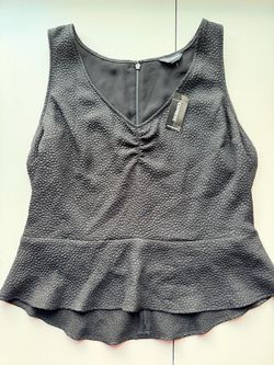 Express Textured Peplum Tank Top