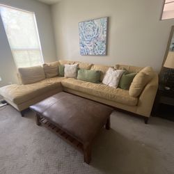 Kravet Sectional Sofa Down Cushions 