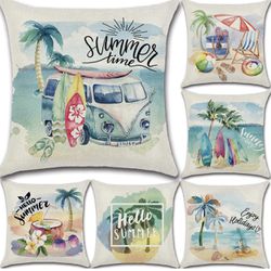 Summer Pillow Covers 18x18 Set of 6 (insert are not included ) for Sale in  Tampa, FL - OfferUp