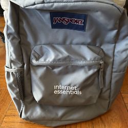 Grey Backpack Jansport (new/never Used)