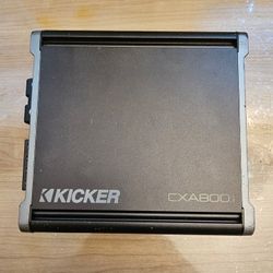 KICKER 46CXA80001 CXA800.1 800w single class D car amplifier with bass knob. 