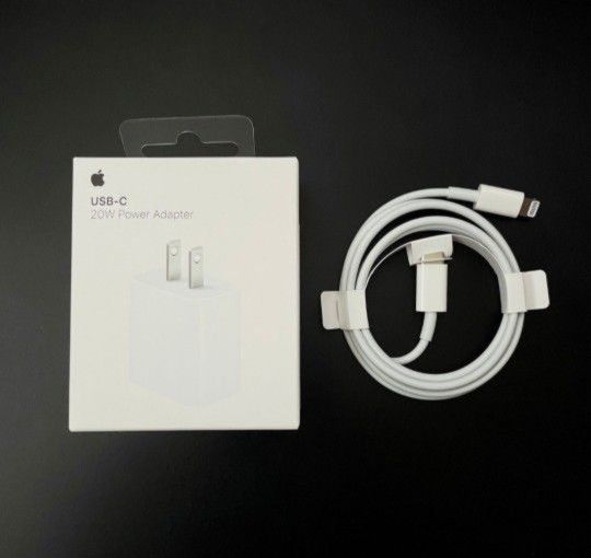 20W USB-C Power Adapter
and USB-C to Lightning Cable (2 m)


